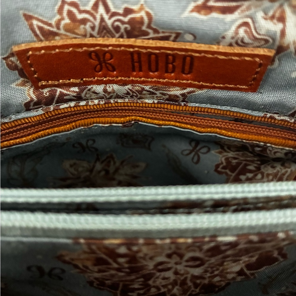 HOBO Black Leather Crossbody Bag with Tassel - Picture 3 of 4